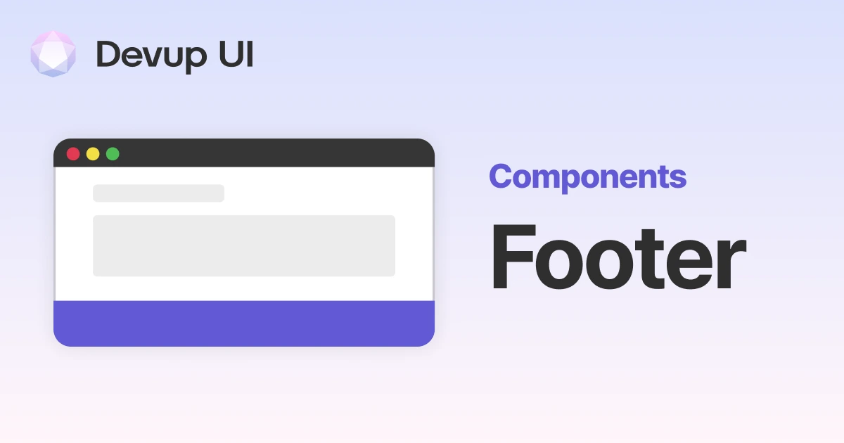Devup UI - Footer